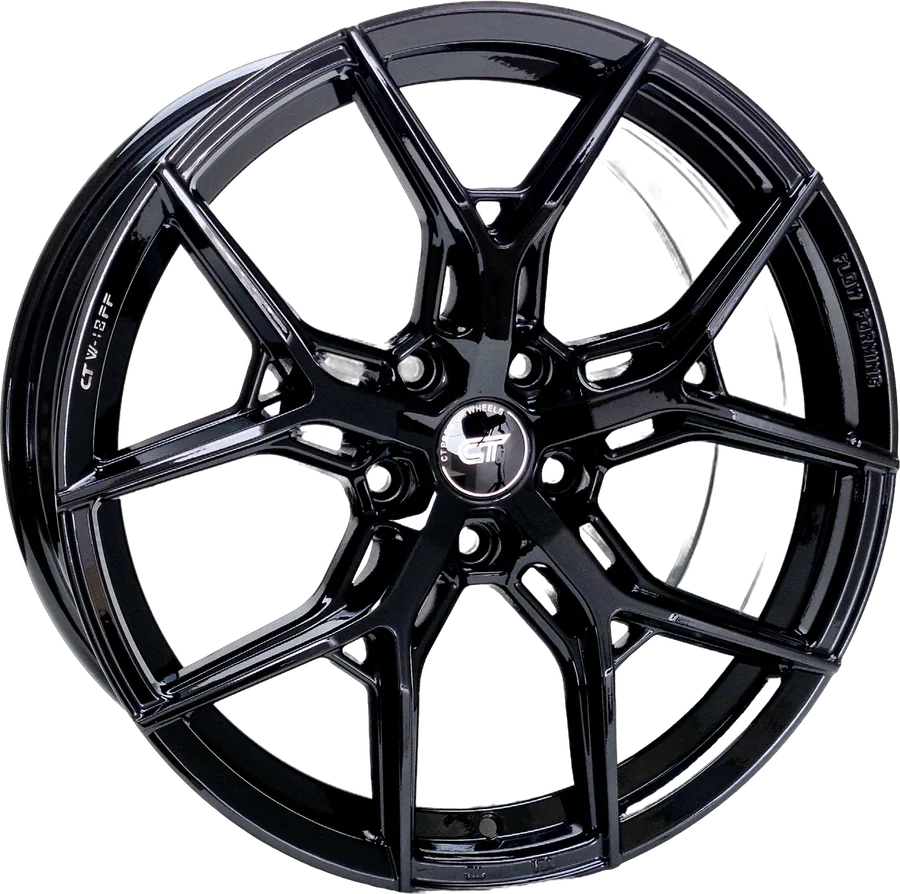 CFF018FF PianoBlack flow-formed rim, 19×8.5 · 5×120 · ET35
