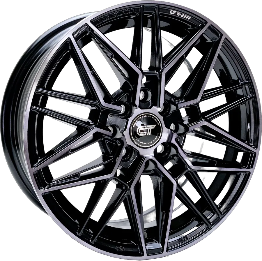CFF022 BlackLacquer cast rim, 15×6.5 · 8×100/114.3 · ET38