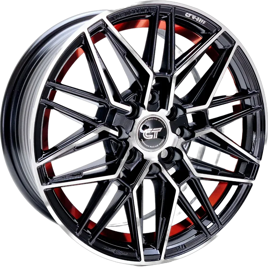 CFF022 RedUnderCut cast rim, 15×6.5 · 8×100/114.3 · ET38