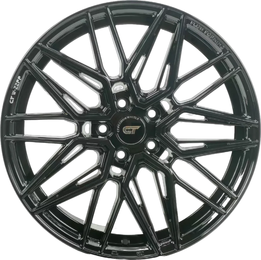 CFF022 GlossBlack 2-piece forged rim, 18×8.5 · 5×113 · ET40