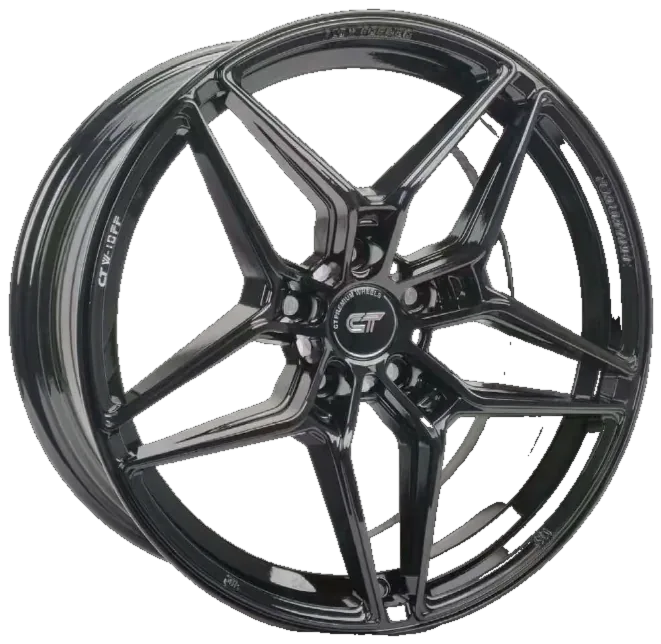 CFF10 PianoBlack monoblock forged rim, 18×8.5 · 5×113 · ET40