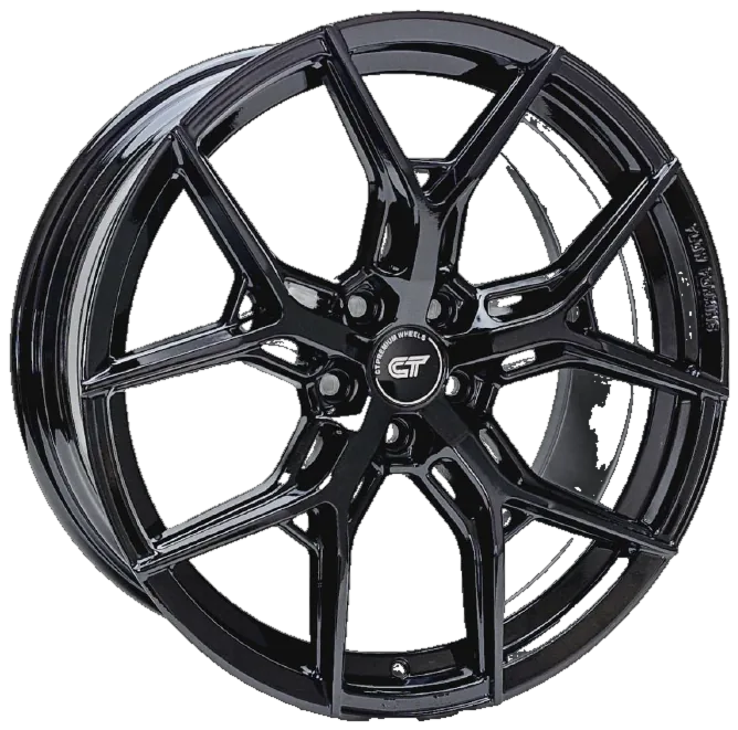 CFF10 PianoBlack monoblock forged rim, 19×8.5 · 5×108 · ET40